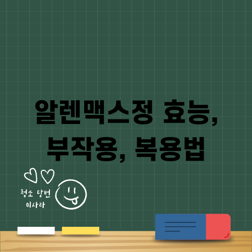 알렌맥스정 효능, 부작용, 복용법 안내