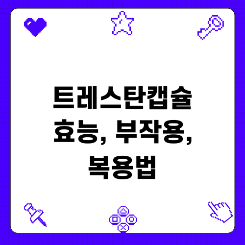트레스탄캡슐 효능 부작용 복용법