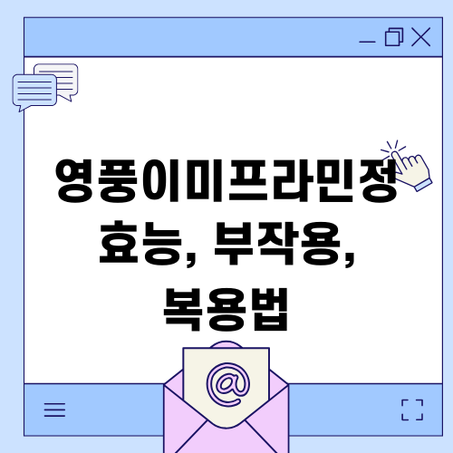 영풍이미프라민정 효능 부작용 복용법