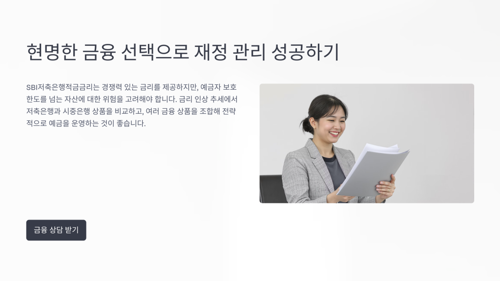 SBI저축은행적금금리 이해하기