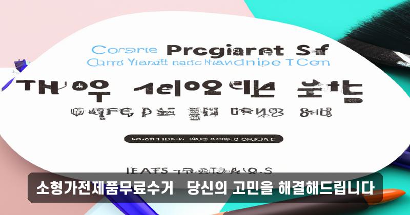 소형가전제품무료수거 – 당신의 고민을 해결해드립니다